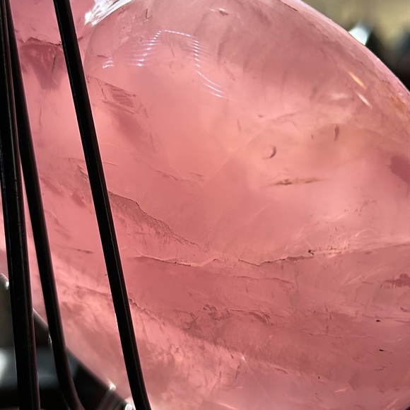 Hand Carved Rose Quartz Crystal Heart! - Picture 7 of 10